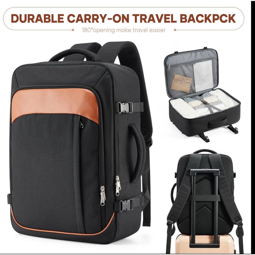 MIUSSE 40L-Style Carry On Travel Commute Backpack TSA-Friendly, Waterproof New